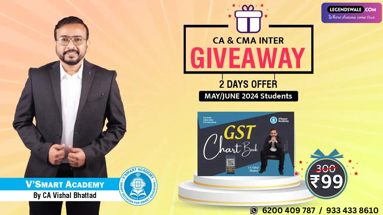 CA Inter Chartbook GST By CA Vishal Bhattad Sir