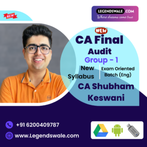 CA Final New Syllabus Audit Exam Oriented Full English Batch By CA Shubham Keswani