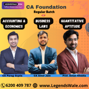 CA Foundation New Syllabus All 4 Subjects Combo Regular Batch By Vsmart Academy - CA Parag Gupta , CA Amol Jain & Prof. Aman Khedia Sir