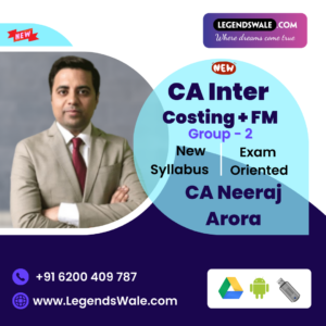 CA Inter New Syllabus Costing + FM Fastrack Batch By CA Nitin Guru