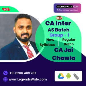 CA Inter New Syllabus Advanced Accounting AS Only Batch By CA Jai Chawla