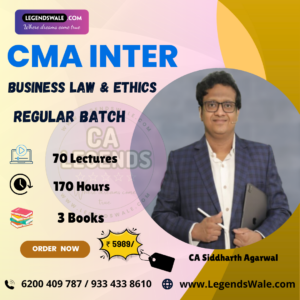 CMA Inter New Syllabus Business Laws & Ethics Regular Batch By CA Siddharth Agarwal