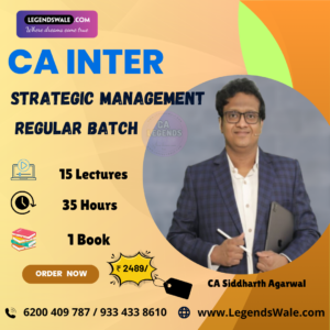 CA Inter New Syllabus Strategic Management SM Regular Batch By CA Siddharth Agarwal