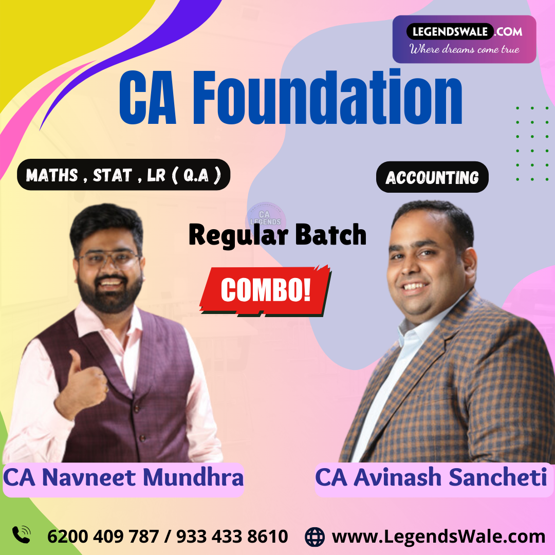 CA Foundation New Syllabus Accounting & Quantitative Aptitude By CA Avinash Sancheti & CA Navneet Mundhra