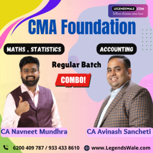 CMA Foundation New Syllabus Accounting & Maths Statistics By CA Avinash Sancheti & CA Navneet Mundhra