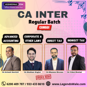 CA Inter New Syllabus Group 1 Combo Regular Batch By CA Avinash Sancheti ,CA Shubham Singhal , CA Bhanwar Bhorana & CA Vishal Bhattad