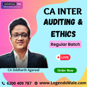 CA Inter New Syllabus Audit Regular Batch By CA Siddharth Agarwal