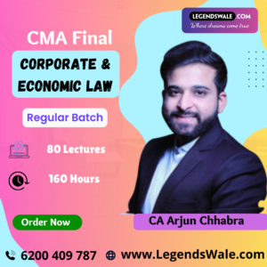 CMA Final New Syllabus Corporate & Economic Law Regular By CS LLM Arjun Chhabra