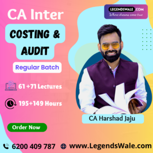 CA Inter New Syllabus Combo Cost & Management Accounting & Auditing & Ethics  By CA Harshad Jaju