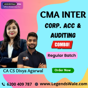 CMA Inter Corporate Accounting & Auditing Regular Batch By CA Sanket Shah