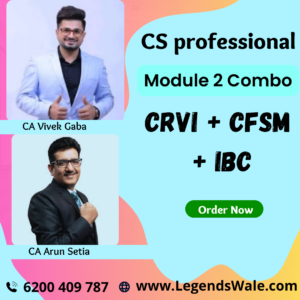 CS professional Module 2 Combo-New syllabus (CRVI+CFSM+IBC) By VG Study Hub