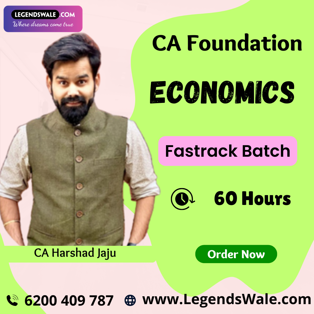 CA Foundation Business Economics Fastrack Batch By CA Harshad Jaju
